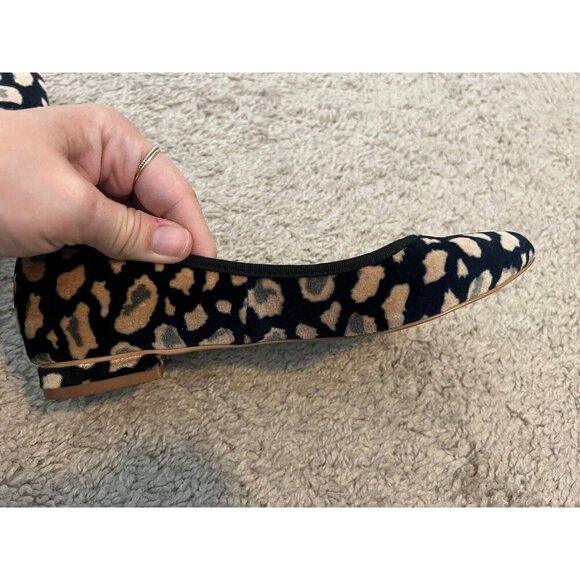 Anthropologie Abstract Velvet Colorful Spotted Flats Womens Size 6 - Picture 7 of 13
